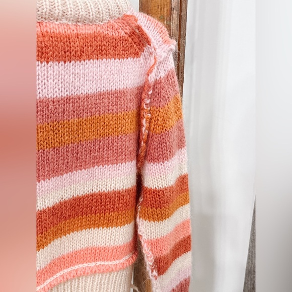 NWT 🍊 Vignette Toddler ‘Donna Sweater’ in Coral Stripe - Size 18-24m - Picture 5 of 7
